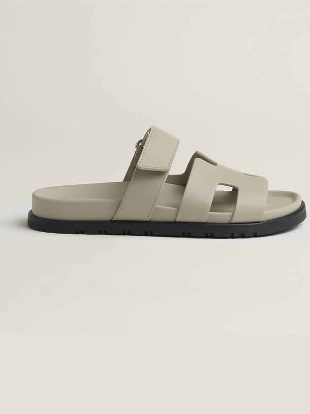 Chypre Calfskin Sandals Beige - HERMES - BALAAN 4