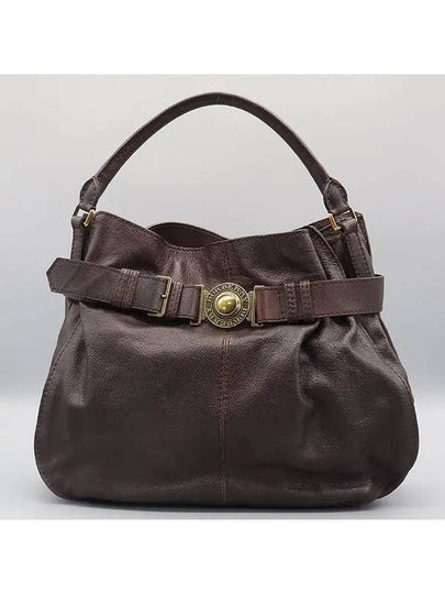 Dark brown shoulder bag - BURBERRY - BALAAN 2