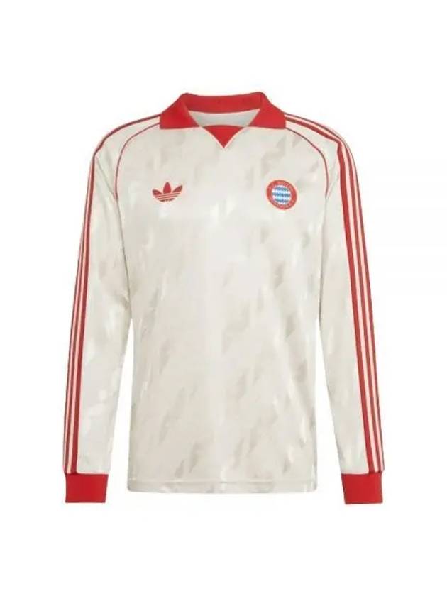 FC Bayern LFSTLR Jersey Long Slevee T Shirt Ivory Red - ADIDAS - BALAAN 2