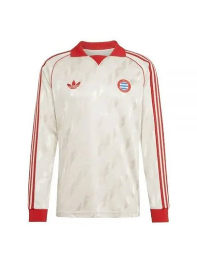 FC Bayern LFSTLR Jersey Long Slevee T Shirt Ivory Red - ADIDAS - BALAAN 2