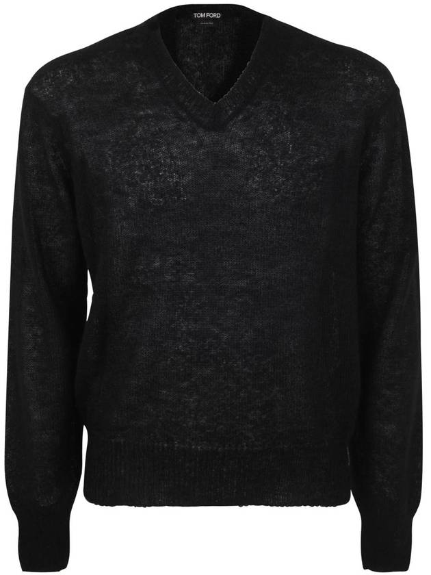 Tom Ford Mohair Blend Is V Neck Clothing - TOM FORD - BALAAN 1