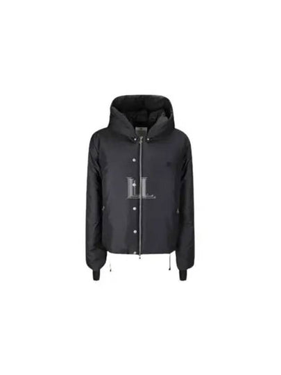 Logo Hooded Padding Black - COURREGES - BALAAN 2