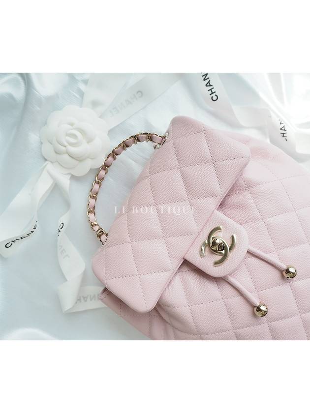 24 Classic Caviar Urban Spirit Small Backpack Baby Pink AS4058 - CHANEL - BALAAN 3