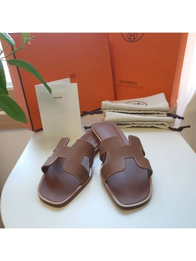 Oran Sandals Slippers EU 37 Gold Absong H021056Z - HERMES - BALAAN 4