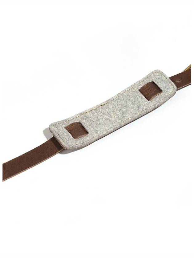 Snap hook leather strap dark brown - BLEU DE CHAUFFE - BALAAN 4