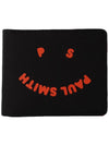 Happy Face Logo Half Wallet Black - PAUL SMITH - BALAAN 2