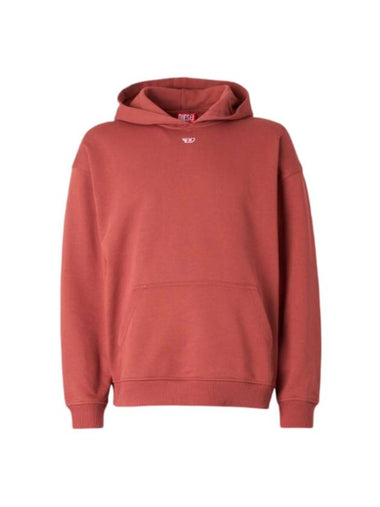 D Logo Patch Hoodie Red - DIESEL - BALAAN 1