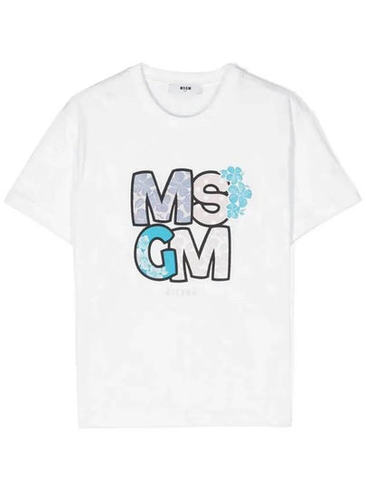 Kids Women s Flower Printing T Shirt S4MSJGTH071 001 - MSGM - BALAAN 2