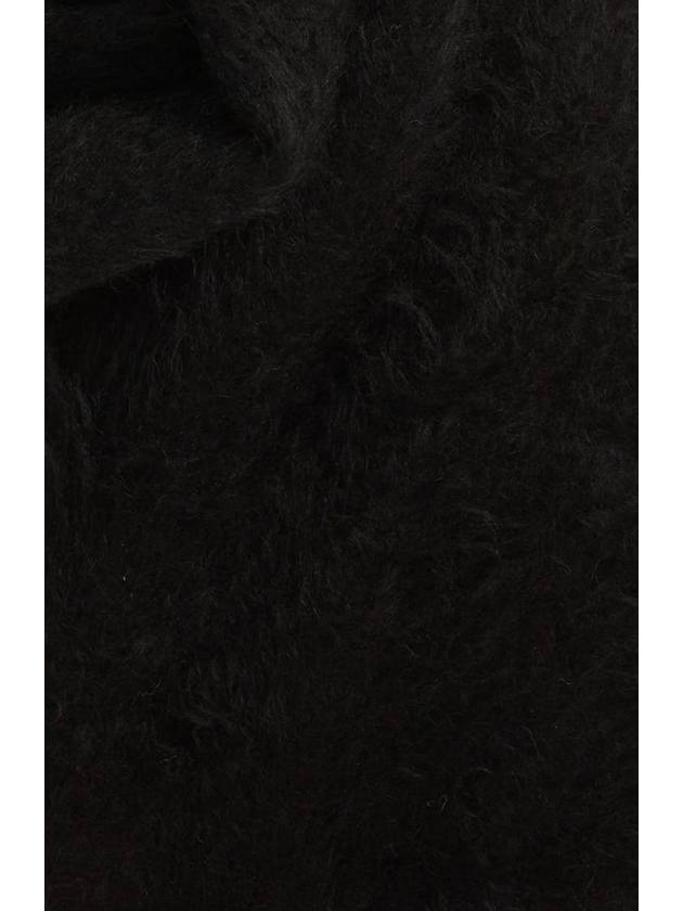 WKCAMEL camel wool maxi muffler black 180cm 48cm camel wool 100% - MAX MARA - BALAAN 3