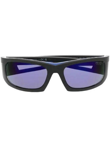 Eyewear Rectangular Frame Sunglasses Black - PRADA - BALAAN 1