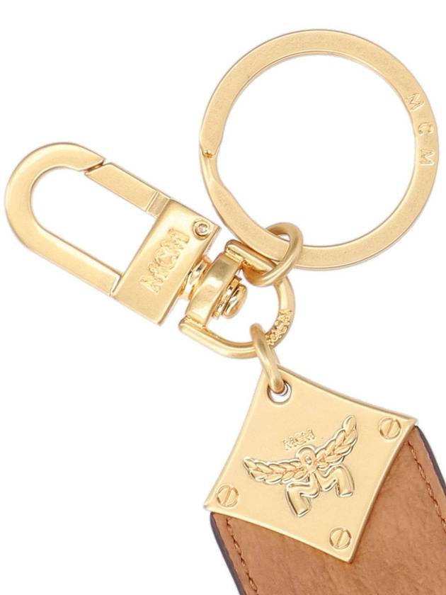 Aren Visetos Diamond Logo Key Holder Brown - MCM - BALAAN 4