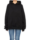 Women's Care Label Hooded Top Black - BALENCIAGA - BALAAN 2