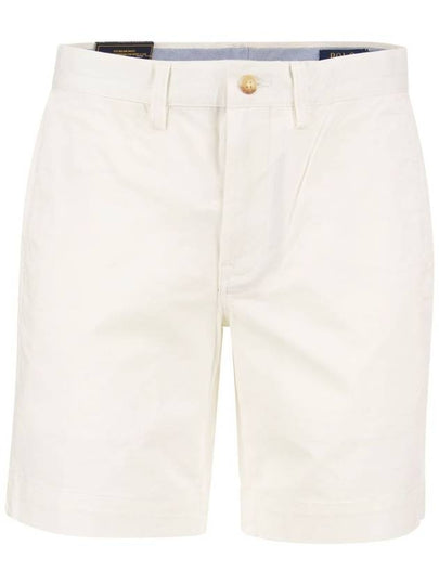 Stretch Classic Chino Shorts White - POLO RALPH LAUREN - BALAAN 2