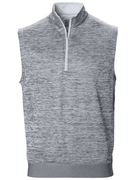 Dual Action Quarter Zip Vest Medium Gray Heather - CALLAWAY GOLF - BALAAN 1