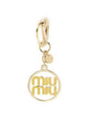 Logo Metal Keyholder White - MIU MIU - BALAAN 1