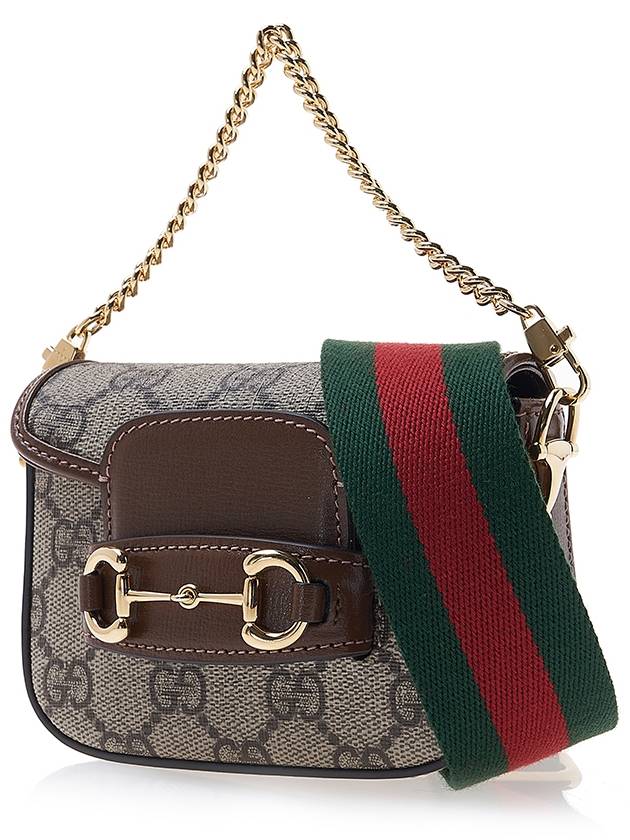 Horsebit 1955 Strap Shoulder Bag Brown - GUCCI - BALAAN 3