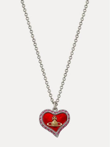 24SS Petra Heart Necklace Red - VIVIENNE WESTWOOD - BALAAN 1