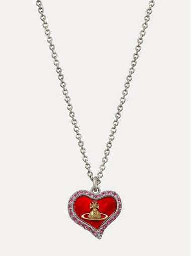 24SS Petra Heart Necklace Red - VIVIENNE WESTWOOD - BALAAN 1