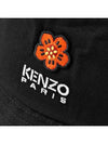 Flower Logo Bucket Hat Black - KENZO - BALAAN 5