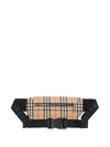 Medium Vintage Check Bonded Cotton Belt Bag Beige - BURBERRY - BALAAN 2