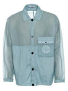 Lamy Button Pocket Long Sleeve Shirt Light Blue - STONE ISLAND - BALAAN 2