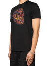 Skull Skull Printing Short Sleeve T-Shirt Black - ALEXANDER MCQUEEN - BALAAN 4