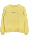 Monologo Sweatshirt Yellow - CALVIN KLEIN - BALAAN 2