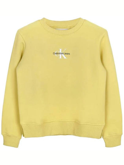 Monologo Sweatshirt Yellow - CALVIN KLEIN - BALAAN 2