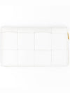 Intrecciato Zipper Around Long Wallet White - BOTTEGA VENETA - BALAAN 1