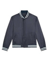 Nylon Varsity Bomber Jacket Navy - THEORY - BALAAN 1