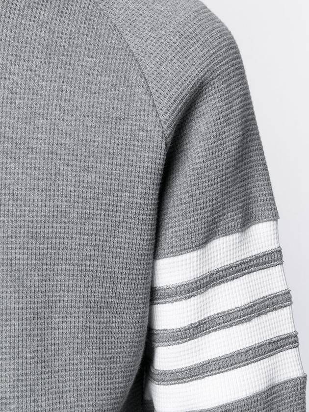 4 Bar Stripe Sweatshirt Grey - THOM BROWNE - BALAAN 7