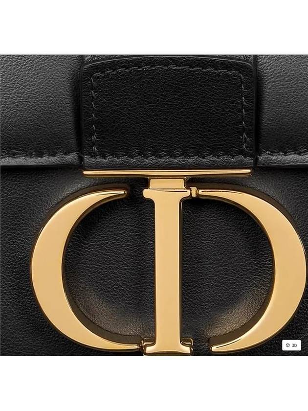 Miss Montaigne Smooth Calfskin Mini Bag Black - DIOR - BALAAN 5