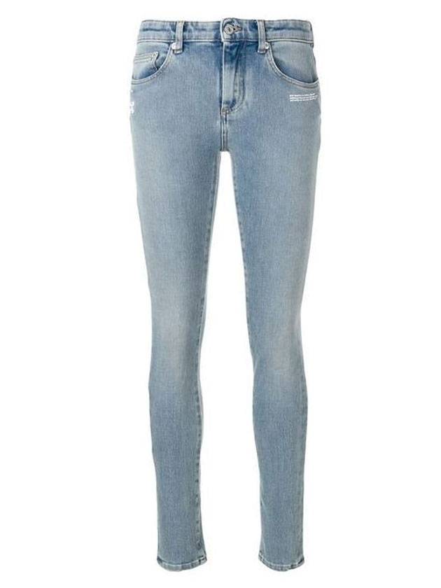 Cotton Skinny Jeans Blue - OFF WHITE - BALAAN 1