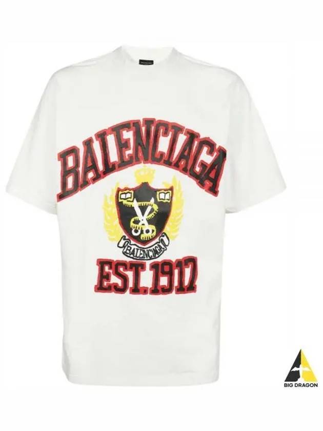 DIY College Medium Fit Short Sleeve T-Shirt White - BALENCIAGA - BALAAN 2