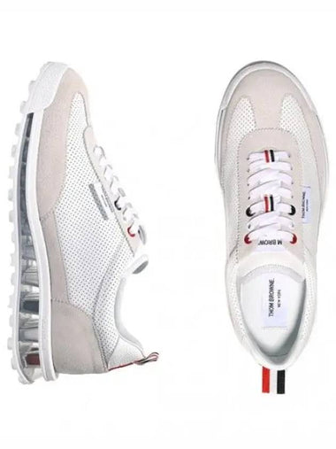 Vitello Capreder RWB Clear Sole Tech Runner - THOM BROWNE - BALAAN 1