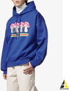 Mushroom Logo Hoodie Blue - GUCCI - BALAAN 2