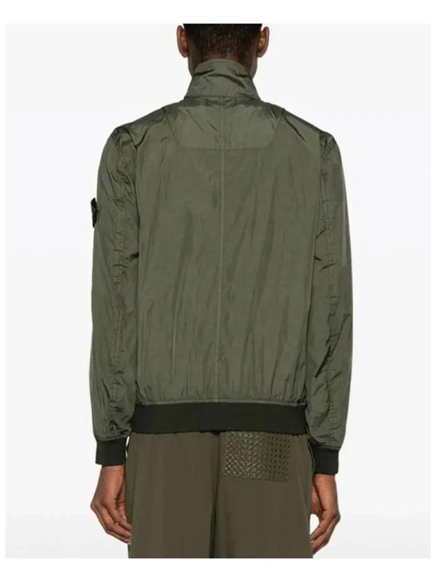 Compass Badge Pleated Windbreaker Khaki - STONE ISLAND - BALAAN 4