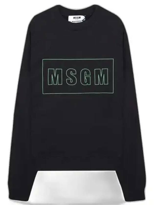 Box Logo Sweatshirt Black - MSGM - BALAAN 2