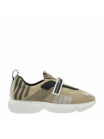 Cloud Burst Low Top Sneakers Gold - PRADA - BALAAN 1