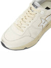 Running Sole In Nappa With Silver Star And Gold Leather Heel Tab Sneakers White - GOLDEN GOOSE - BALAAN 9