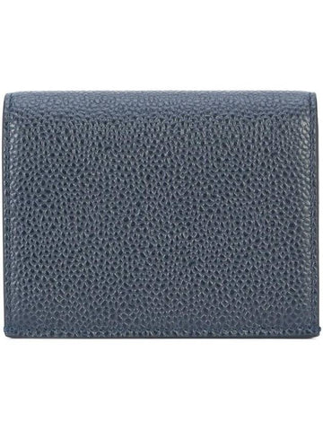 Double Card Wallet Navy - THOM BROWNE - BALAAN 1