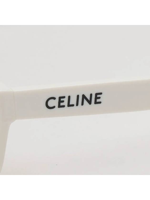 Eyewear Square Acetate Sunglasses White Grey - CELINE - BALAAN 6