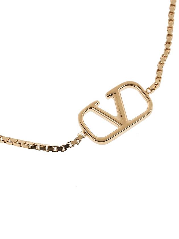 V logo signature metal bracelet gold - VALENTINO - BALAAN 5