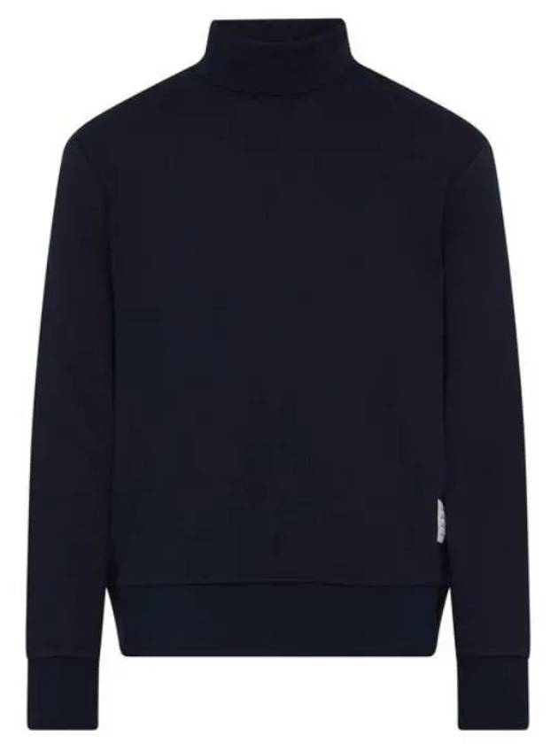 Thermal Rib Ottoman Stripe Turtleneck Navy - THOM BROWNE - BALAAN 2