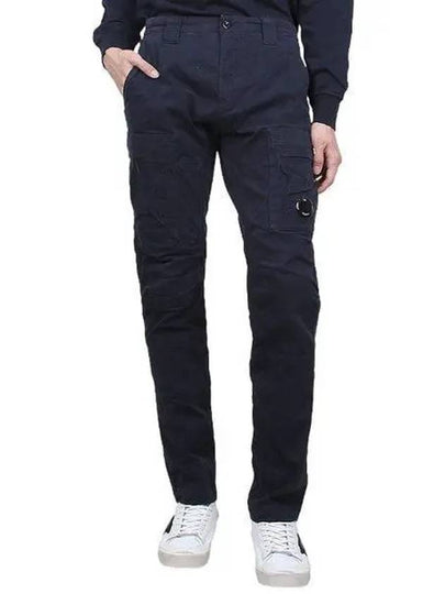 Stretch Sateen Ergonomic Lens Cargo Straight Pants Navy - CP COMPANY - BALAAN 2