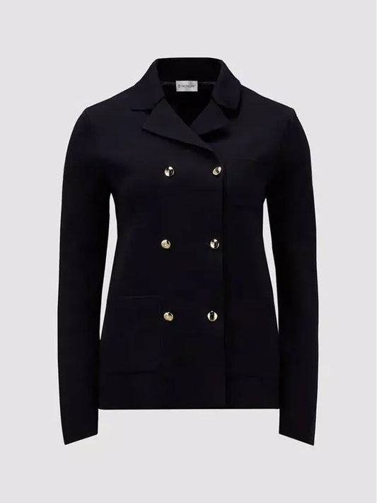 Logo design double coat navy - MONCLER - BALAAN 2