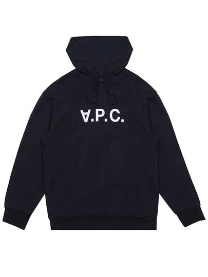 Milo Logo Cotton Hoodie Blue - A.P.C. - BALAAN 2