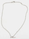 Metal Beaded Chain Necklace Silver - GIVENCHY - BALAAN 3