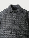 Leather trimming varsity jacket tweed - IRO - BALAAN 3