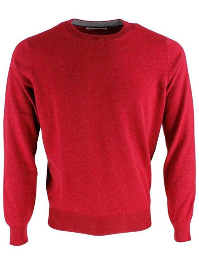 Cashmere Crew Neck Knit Top Red - BRUNELLO CUCINELLI - BALAAN 2